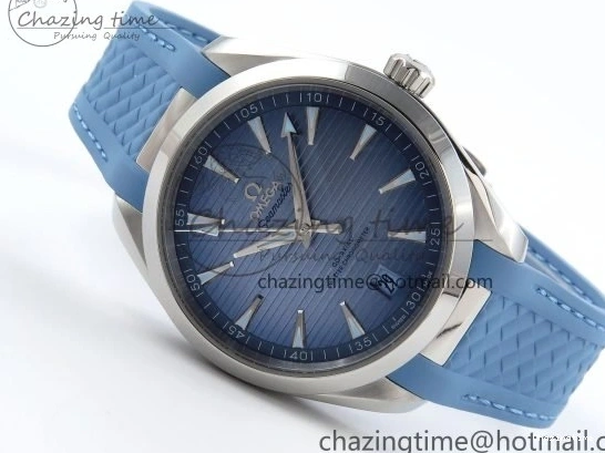 0218 GoAnywhere Aqua Terra 41mm VSF 1:1 Best Edition Summer Blue Dial on Blue Rubber Strap A8900 Super Clone 7719